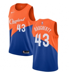 Youth Nike Cleveland Cavaliers #43 Brad Daugherty Swingman Blue NBA Jersey - City Edition