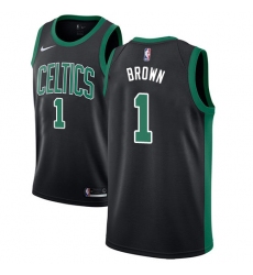 Women's Adidas Boston Celtics #1 Walter Brown Swingman Black NBA Jersey - Statement Edition