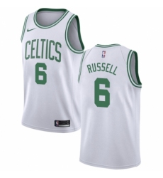 Youth Nike Boston Celtics #6 Bill Russell Swingman White NBA Jersey - Association Edition