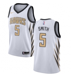 Youth Nike Atlanta Hawks #5 Josh Smith Swingman White NBA Jersey - City Edition