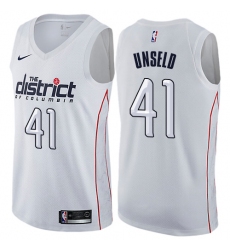 Men's Nike Washington Wizards #41 Wes Unseld Swingman White NBA Jersey - City Edition