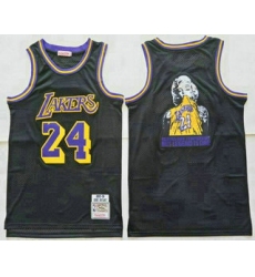 Men's Los Angeles Lakers #24 Kobe Bryant Black Marilyn Monroe Swingman Jersey