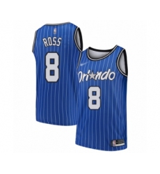 Men's Orlando Magic #8 Terrence Ross Authentic Blue Hardwood Classics Basketball Jersey