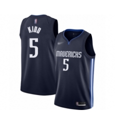 Youth Dallas Mavericks #5 Jason Kidd Swingman Navy Finished Basketball Jersey - Statement Edition