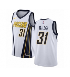 Youth Nike Indiana Pacers #31 Reggie Miller White Swingman Jersey - Earned Edition