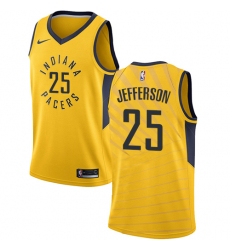 Women's Nike Indiana Pacers #25 Al Jefferson Swingman Gold NBA Jersey Statement Edition