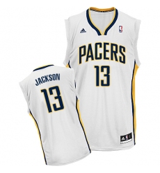 Men's Adidas Indiana Pacers #13 Mark Jackson Swingman White Home NBA Jersey