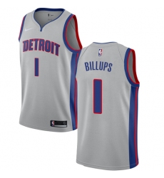 Women's Nike Detroit Pistons #1 Chauncey Billups Swingman Silver NBA Jersey Statement Edition