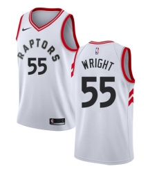 Women's Nike Toronto Raptors #55 Delon Wright Swingman White NBA Jersey - Association Edition