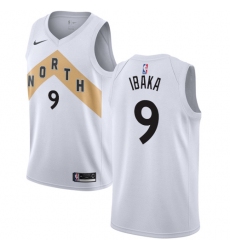 Women's Nike Toronto Raptors #9 Serge Ibaka Swingman White NBA Jersey - City Edition