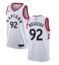 Youth Nike Toronto Raptors #92 Lucas Nogueira Swingman White NBA Jersey - Association Edition