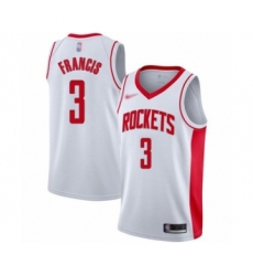 Women's Houston Rockets #3 Steve Francis Swingman White Finished Basketball Jersey - Association Edition
