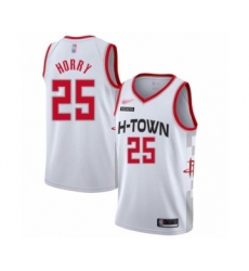 Youth Houston Rockets #25 Robert Horry Swingman White Basketball Jersey - 2019 20 City Edition