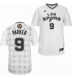 Men's Adidas San Antonio Spurs #9 Tony Parker Swingman White New Latin Nights NBA Jersey