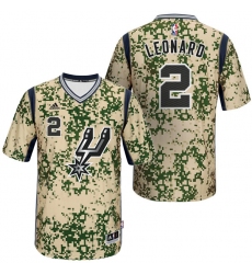 Men's Adidas San Antonio Spurs #2 Kawhi Leonard Swingman Camo Pride NBA Jersey