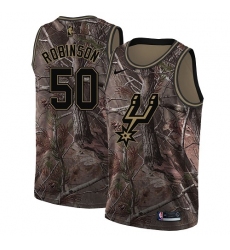 Men's Nike San Antonio Spurs #50 David Robinson Swingman Camo Realtree Collection NBA Jersey