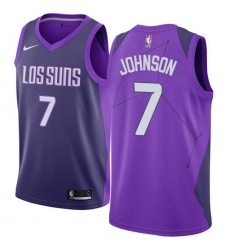 Women's Nike Phoenix Suns #7 Kevin Johnson Swingman Purple NBA Jersey - City Edition
