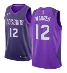 Women's Nike Phoenix Suns #12 T.J. Warren Swingman Purple NBA Jersey - City Edition