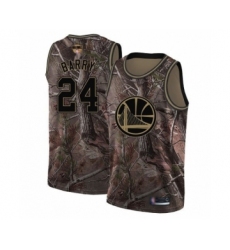 Youth Golden State Warriors #24 Rick Barry Swingman Camo Realtree Collection Basketball 2019 Basketball Finals Bound Jersey