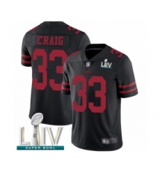 Men's San Francisco 49ers #33 Roger Craig Black Alternate Vapor Untouchable Limited Player Super Bowl LIV Bound Football Jersey