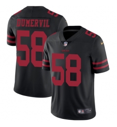 Youth Nike San Francisco 49ers #58 Elvis Dumervil Black Vapor Untouchable Limited Player NFL Jersey
