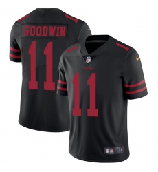 Men's Nike San Francisco 49ers #11 Marquise Goodwin Black Vapor Untouchable Limited Player NFL Jersey
