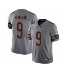 Youth Chicago Bears #9 Jim McMahon Limited Silver Inverted Legend Football Jersey