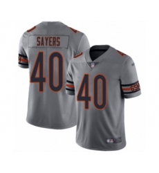 Youth Chicago Bears #40 Gale Sayers Limited Silver Inverted Legend Football Jersey