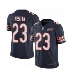 Youth Chicago Bears #23 Devin Hester Navy Blue Team Color 100th Season Limited Football Jersey