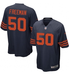 Men's Nike Chicago Bears #50 Jerrell Freeman Game Navy Blue Alternate NFL Jersey
