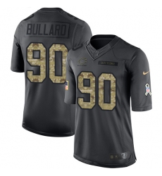 Men's Nike Chicago Bears #90 Jonathan Bullard Limited Black 2016 Salute to Service NFL Jersey