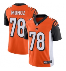 Men's Nike Cincinnati Bengals #78 Anthony Munoz Vapor Untouchable Limited Orange Alternate NFL Jersey