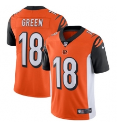 Youth Nike Cincinnati Bengals #18 A.J. Green Vapor Untouchable Limited Orange Alternate NFL Jersey