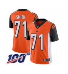 Youth Cincinnati Bengals #71 Andre Smith Orange Alternate Vapor Untouchable Limited Player 100th Season Football Jersey