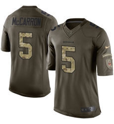 Men's Nike Cincinnati Bengals #5 AJ McCarron Elite Green Salute to Service NFL Jersey