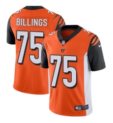 Youth Nike Cincinnati Bengals #75 Andrew Billings Vapor Untouchable Limited Orange Alternate NFL Jersey