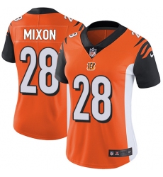 Women's Nike Cincinnati Bengals #28 Joe Mixon Vapor Untouchable Limited Orange Alternate NFL Jersey