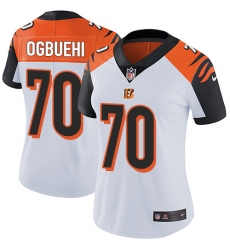 Women's Nike Cincinnati Bengals #70 Cedric Ogbuehi Vapor Untouchable Limited White NFL Jersey
