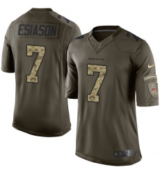 Youth Nike Cincinnati Bengals #7 Boomer Esiason Elite Green Salute to Service NFL Jersey