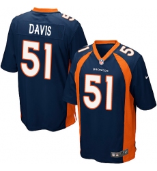 Men's Nike Denver Broncos #51 Todd Davis Game Navy Blue Alternate NFL Jersey