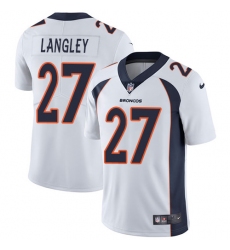 Youth Nike Denver Broncos #27 Brendan Langley White Vapor Untouchable Limited Player NFL Jersey