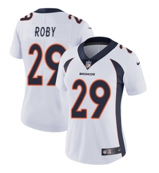 Women's Nike Denver Broncos #29 Bradley Roby White Vapor Untouchable Limited Player NFL Jersey