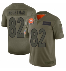Women's Denver Broncos #82 Jeff Heuerman Limited Camo 2019 Salute to Service Football Jersey