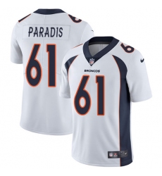 Youth Nike Denver Broncos #61 Matt Paradis White Vapor Untouchable Limited Player NFL Jersey