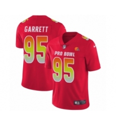 Men's Nike Cleveland Browns #95 Myles Garrett Limited Red AFC 2019 Pro Bowl NFL Jersey