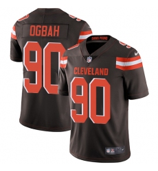 Youth Nike Cleveland Browns #90 Emmanuel Ogbah Brown Team Color Vapor Untouchable Limited Player NFL Jersey