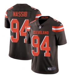 Men's Nike Cleveland Browns #94 Carl Nassib Brown Team Color Vapor Untouchable Limited Player NFL Jersey