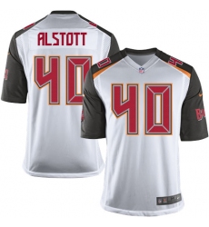 Men's Nike Tampa Bay Buccaneers #40 Mike Alstott Game White NFL Jersey