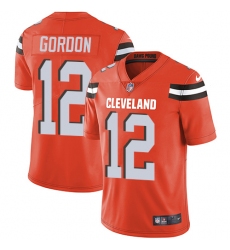 Youth Nike Cleveland Browns #12 Josh Gordon Orange Alternate Vapor Untouchable Limited Player NFL Jersey