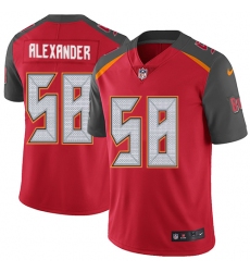Men's Nike Tampa Bay Buccaneers #58 Kwon Alexander Red Team Color Vapor Untouchable Limited Player NFL Jersey